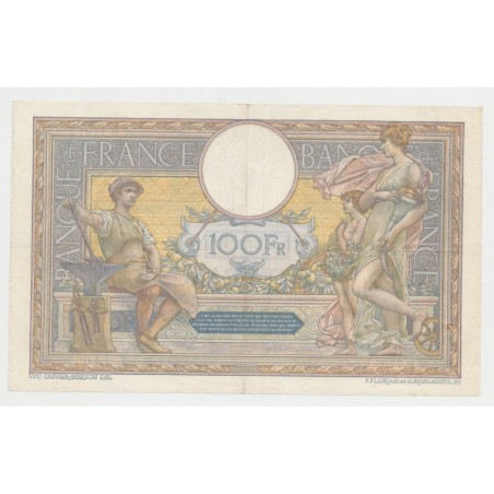 100 Francs Luc Olivier Merson - 11.07.1921 - TTB/TTB+