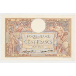 100 Francs Luc Olivier Merson - 1.03.1934 - D.43.580 - TTB+