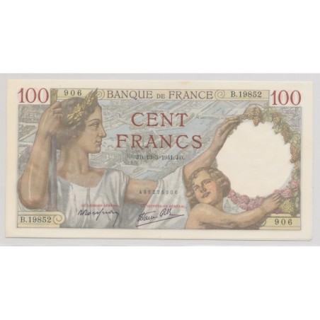 100 Francs Sully - 13.3.1941 - Neuf