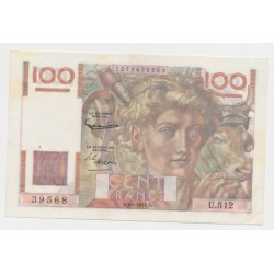 100 Francs Jeune paysan - 2.1.1953 - TTB+