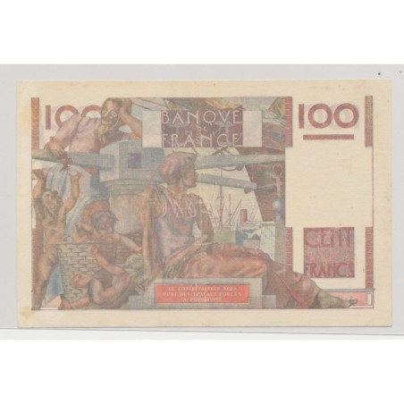 100 Francs Jeune paysan - 2.10.1952 - filigrane inversé - TTB