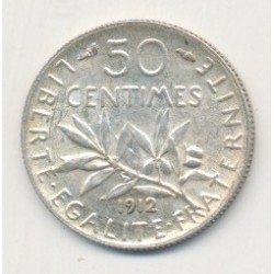 50 Centimes Semeuse - 1912