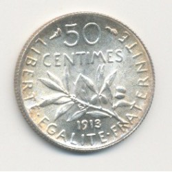 50 Centimes Semeuse - 1913