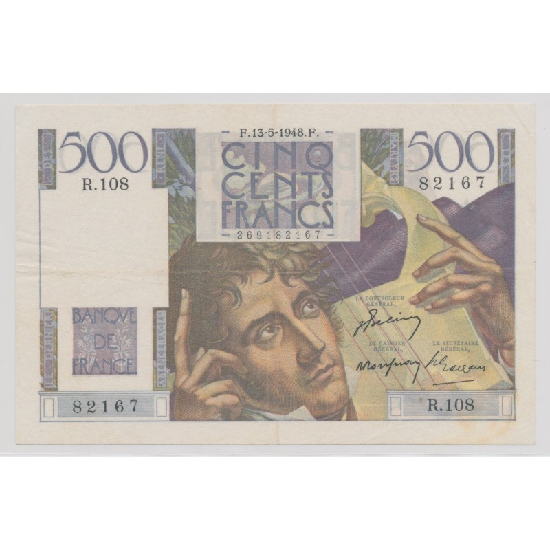 500 Francs chateaubriand - 13.5.1948 - R.108 - TTB/TTB+