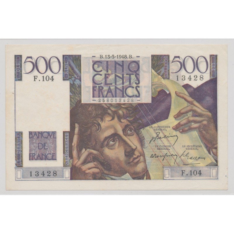 500 Francs chateaubriand - 13.5.1948 - F.104 - SUP