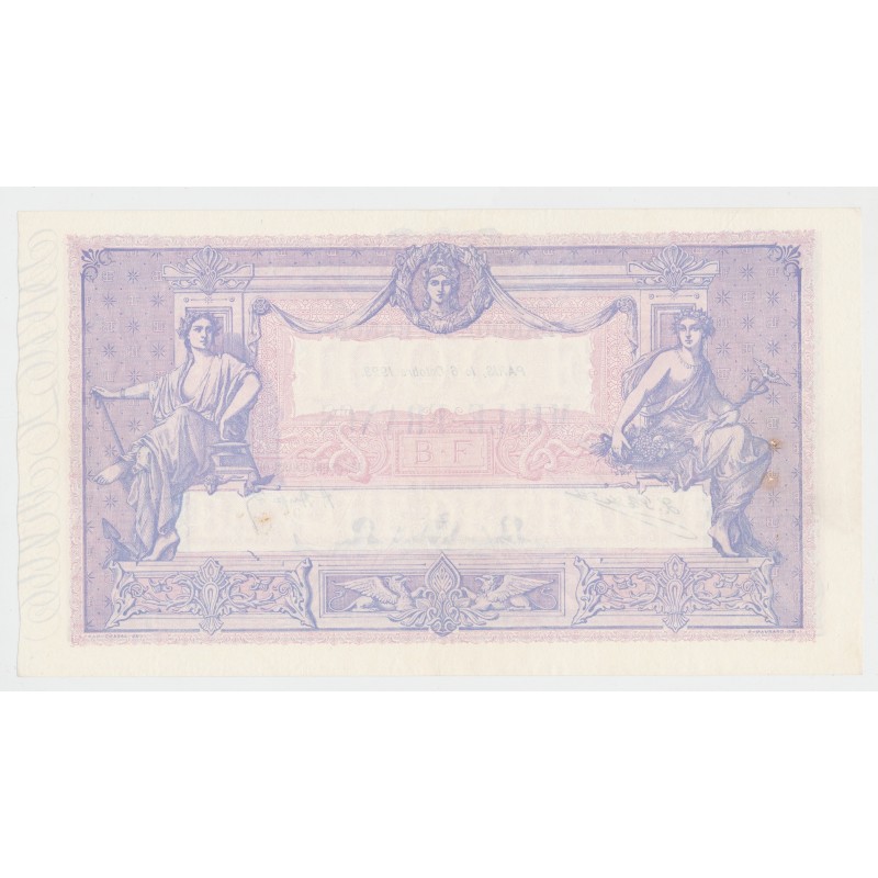 1000 Francs bleu et Rose - 6.10.1923 - Y.1722 - TTB+