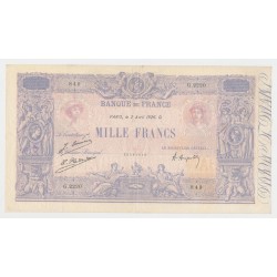 1000 Francs bleu et Rose - 2.4.1926 - G.2220 - TTB