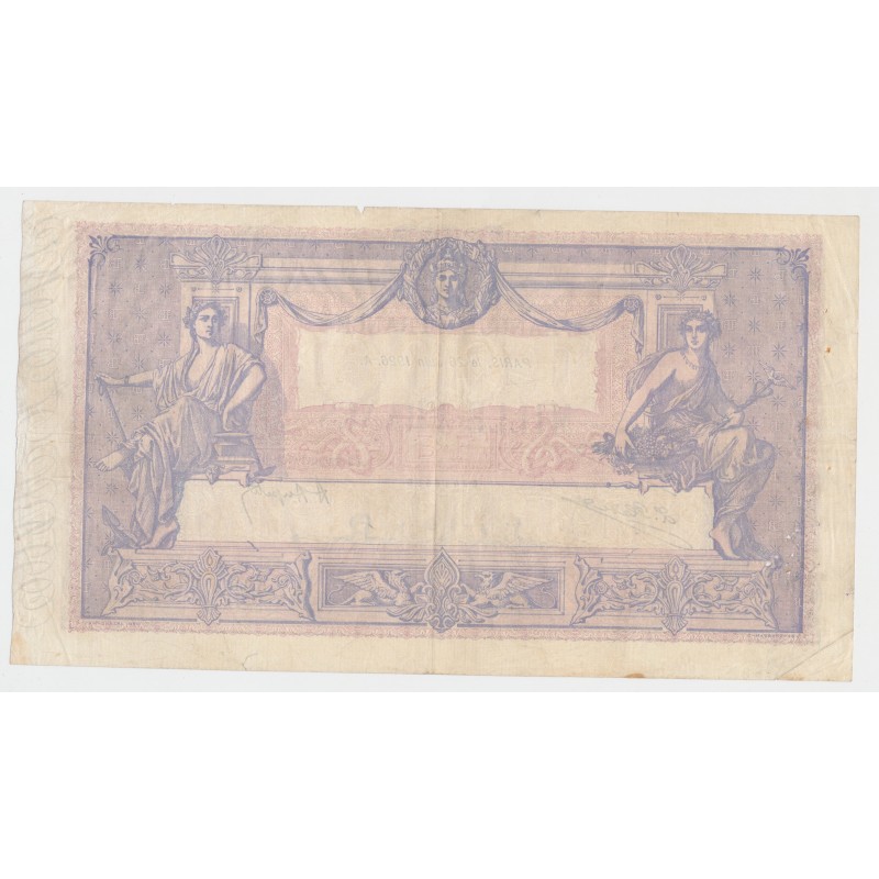 1000 Francs bleu et Rose - 26.6.1926 - T.2497 - TB/TTB