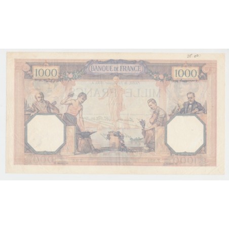 1000 Francs Cérès et mercure - 23.1.1930 - Z.835 - TTB+