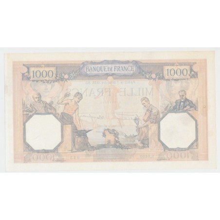 1000 Francs Cérès et mercure - 7.12.1939 - S.8460 - TTB+