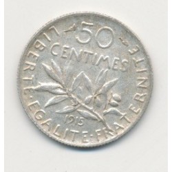 50 Centimes Semeuse - 1915
