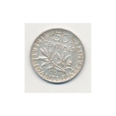 50 Centimes Semeuse - 1915