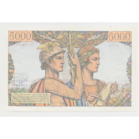 5000 Francs Terre et Mer - 6.6.1957 - O.166 - SUP+