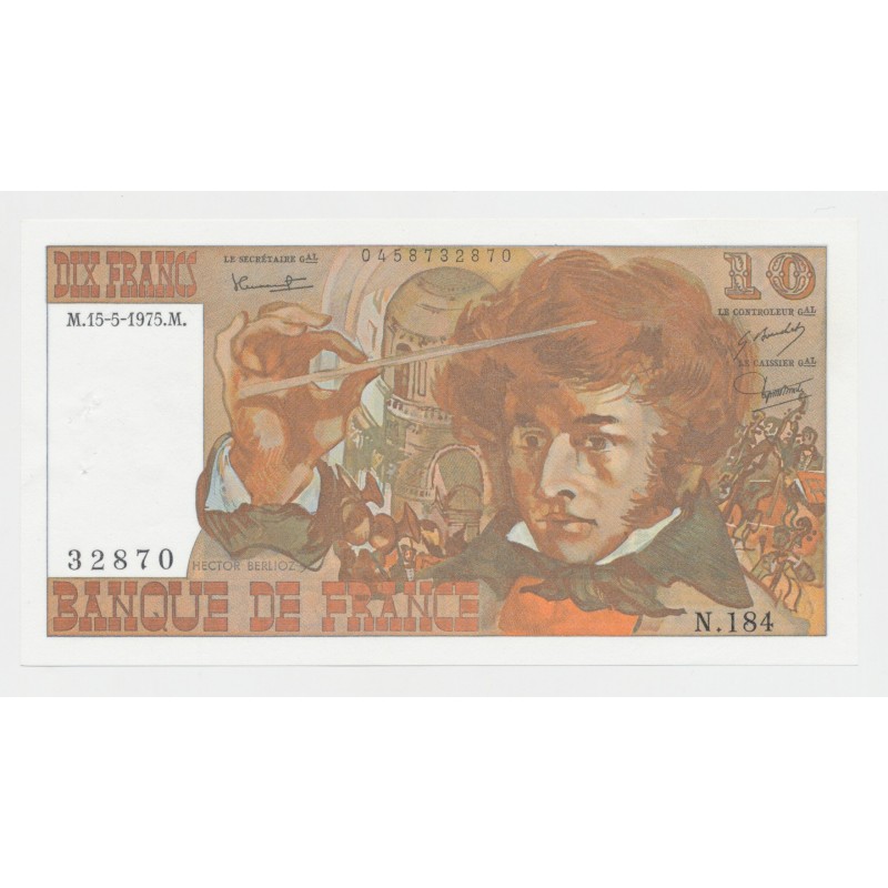 10 Francs Berlioz - 15.5.1975 - N.184 - SPL