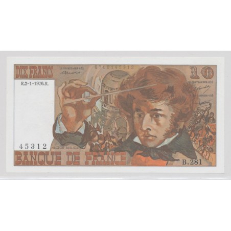 10 Francs Berlioz - 2.1.1976 - B.281 - SUP