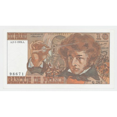 10 Francs Berlioz - 2.1.1976 - SPL