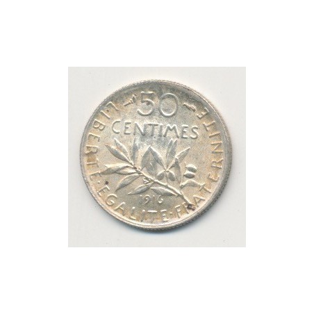 50 Centimes Semeuse - 1916