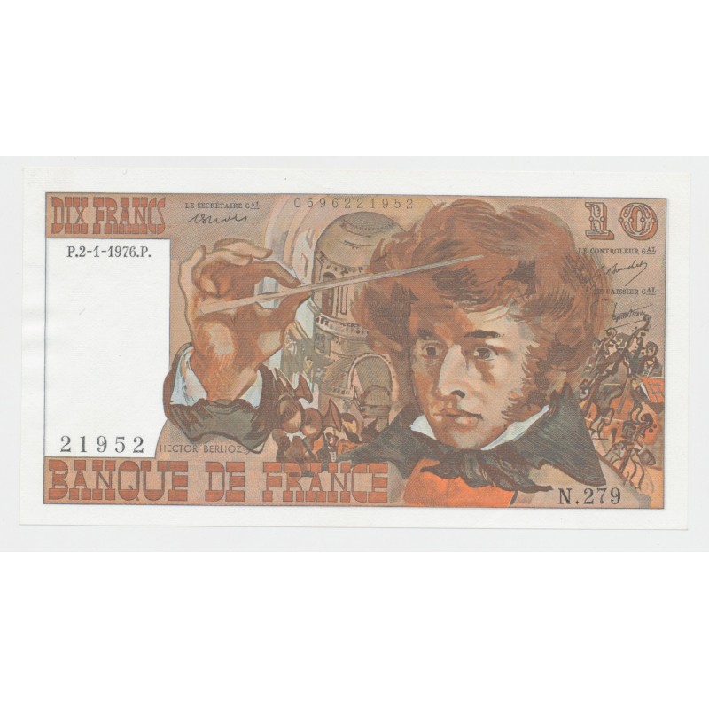 10 Francs Berlioz - 2.1.1976 - NEUF