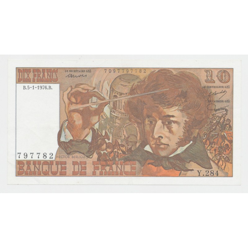 10 Francs Berlioz - 5.1.1976 - SUP