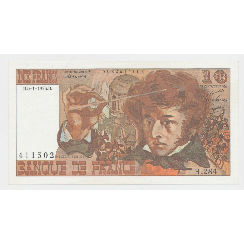 10 Francs Berlioz - 5.1.1976 - SPL
