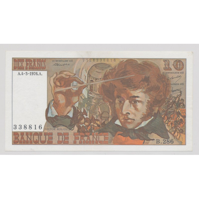 10 Francs Berlioz - 4.3.1976 - B.286 - SPL