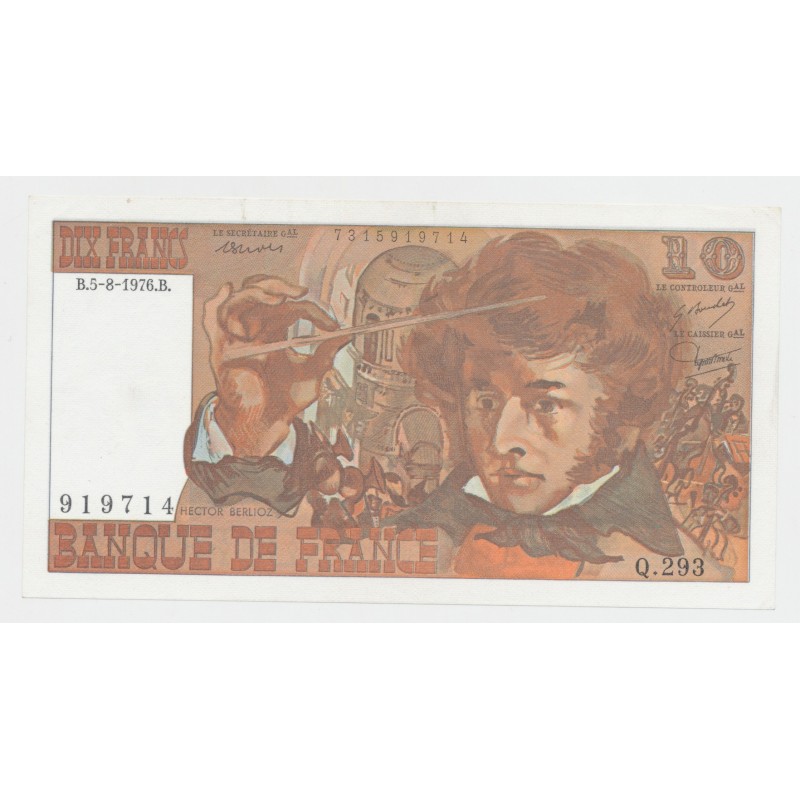 10 Francs Berlioz - 5.8.1976 - NEUF