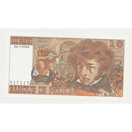 10 Francs Berlioz - 6.7.1978 - SUP