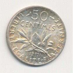 50 Centimes Semeuse - 1917