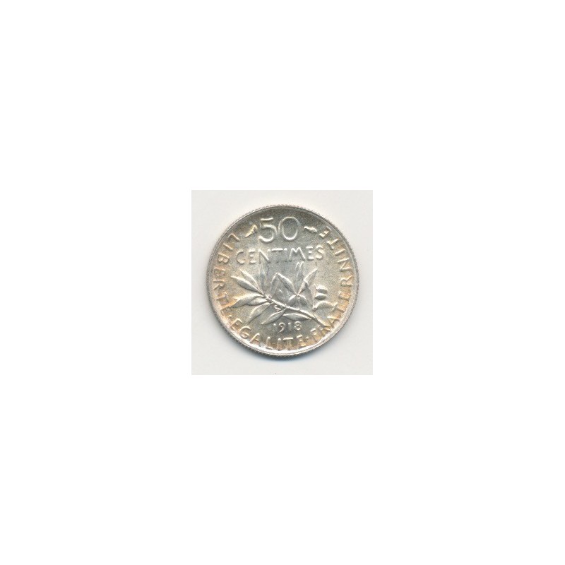 50 Centimes Semeuse - 1918