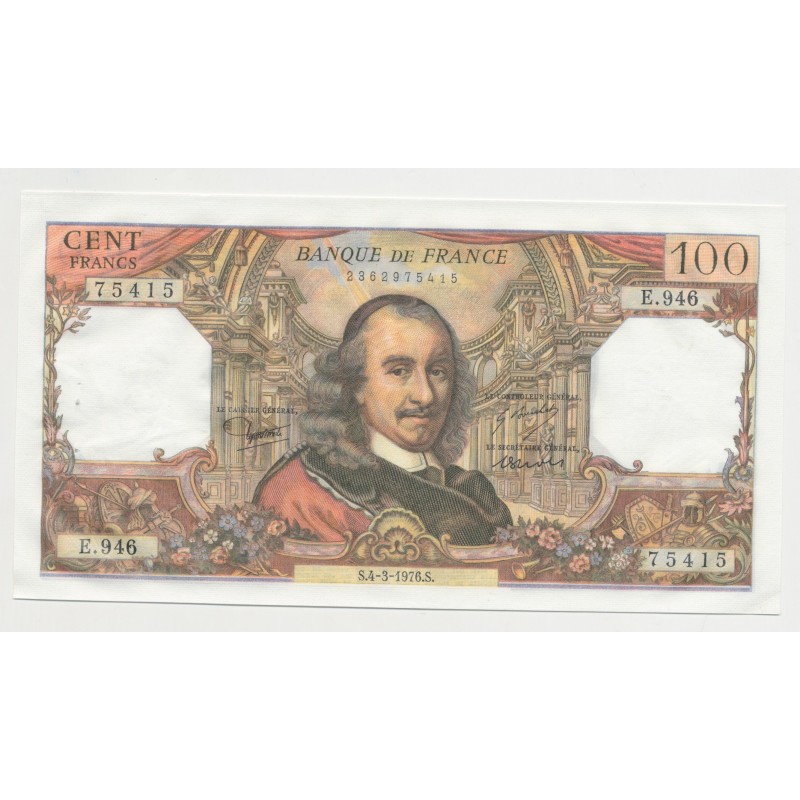 100 Francs Corneille - 4.3.1976 - E.946 - SUP+