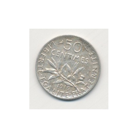 50 Centimes Semeuse - 1919