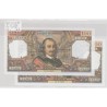100 Francs Corneille - 2.11.1978 - U.1235 - Lot 2 Billets avec numéros qui se suivent - SPL+