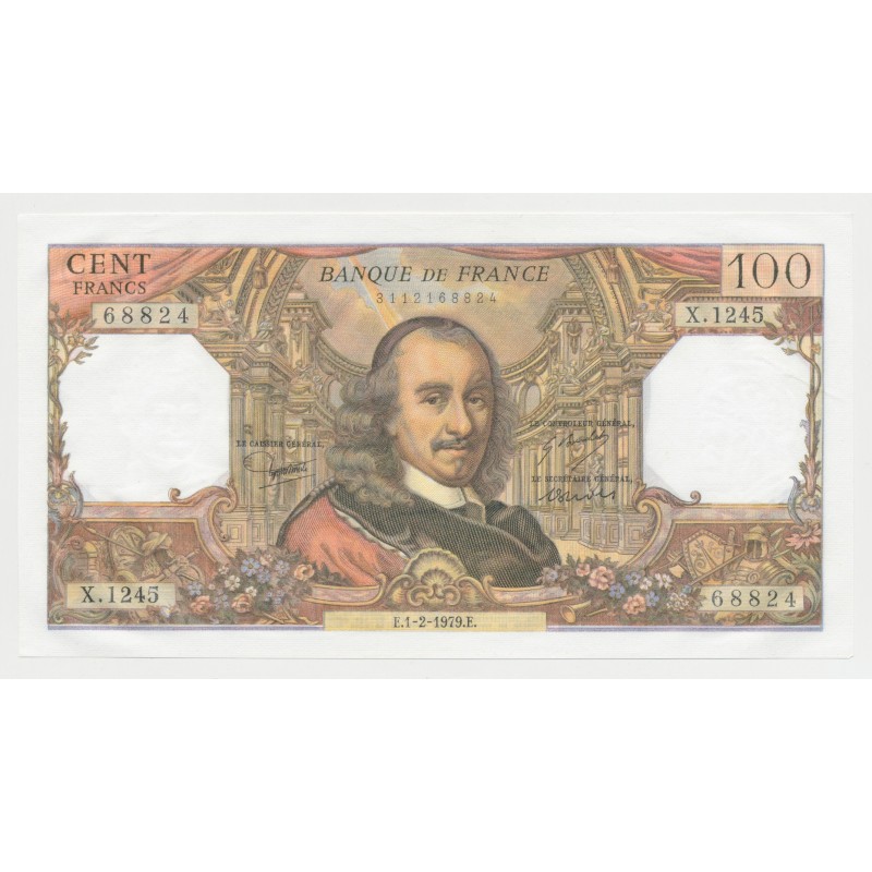 100 Francs Corneille - 1.2.1979 - X.1245 - NEUF