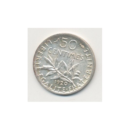 50 Centimes Semeuse - 1920