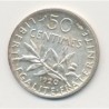 50 Centimes Semeuse - 1920