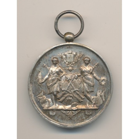 Médaille - Société de gymnastique et instruction militaire - Gironde - gravé Champion 1895 - 37mm - bronze - TTB+