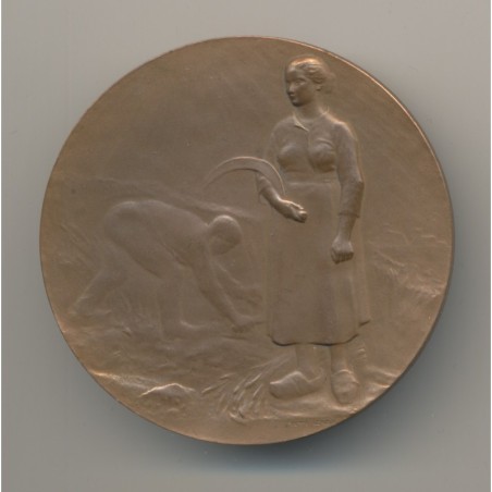 Médaille - Thème agricole - offert par le député - bronze - 50mm - TTB+