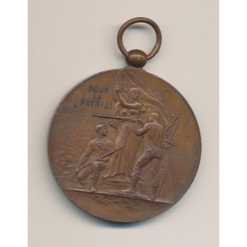 Médaille - pour la patrie - tir et arquebuse - cuivre - 47mm - TTB+