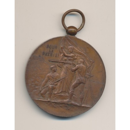 Médaille - pour la patrie - tir et arquebuse - cuivre - 47mm - TTB+