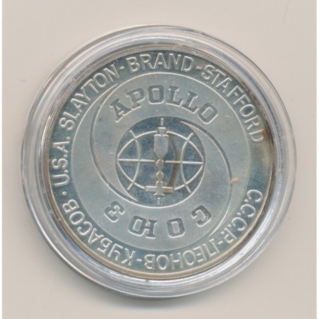Médaille - Apollo - Soyouz - 1975 - argent - FDC