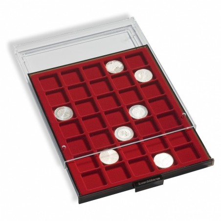 Médailler cases carrées - 19X19mm - 99 cases - Leuchtturm MB