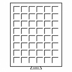 Médailler 48 cases carrées - 30x30mm - Leuchtturm MB 2