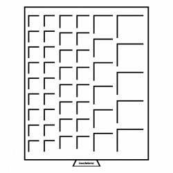 Médailler 45 cases carrées - Divers tailles - Leuchtturm MB 2