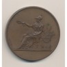 Médaille - Lycée d'Angoulême - fondation Chabrefy - tableau honneur 1872 - bronze - 51mm - TTB