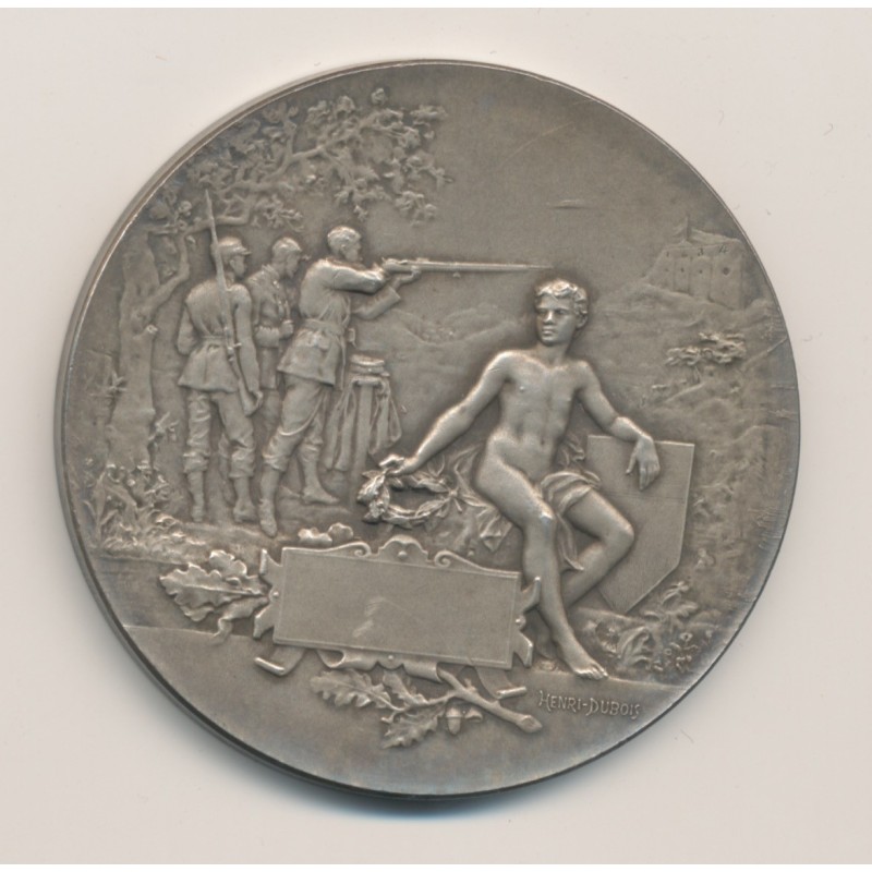 Médaille - Concours de Tir - bronze argenté - Henri Dubois - 51mm - TTB+