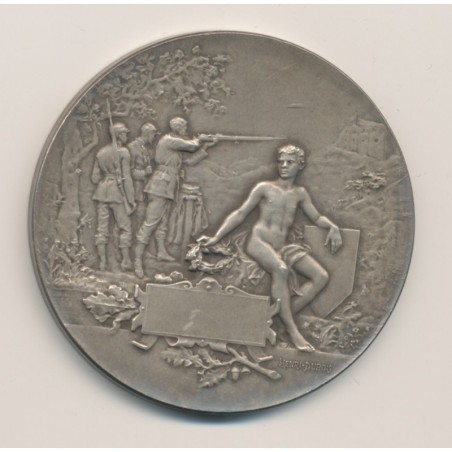 Médaille - Concours de Tir - bronze argenté - Henri Dubois - 51mm - TTB+