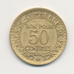 50 Centimes Chambre de commerce - 1927 2