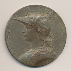 Médaille - Ministère de l'intérieur - O.Roty - bronze - 52mm - SUP