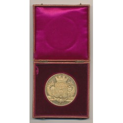 Médaille - Blason de la ville de Bordeaux - vermeil - SUP - avec écrin - 51mm