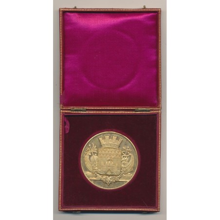 Médaille - Blason de la ville de Bordeaux - vermeil - SUP - avec écrin - 51mm